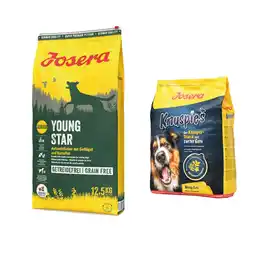 Zooplus 12,5 kg Josera droogvoer + 900 g Knuspies snacks gratis! aanbieding