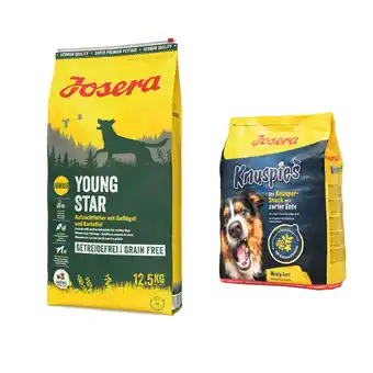 Zooplus 12,5 kg Josera droogvoer + 900 g Knuspies snacks gratis! aanbieding