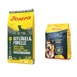 Zooplus 12,5 kg Josera droogvoer + 900 g Knuspies snacks gratis! aanbieding