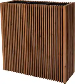 Intratuin Intratuin bloempot op poten Latten naturel 90 x 33 x 90 cm aanbieding