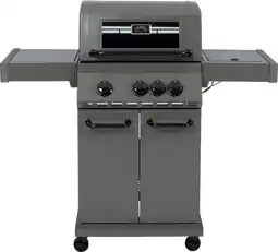 Intratuin Intratuin gasbarbecue met 3 branders en zijbrander 118 x 55,5 x 132,5 cm aanbieding