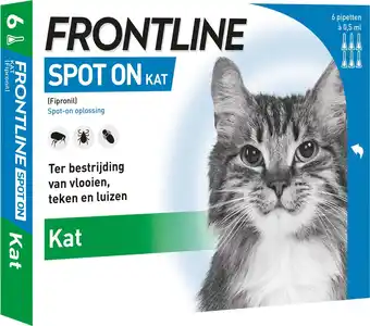 Intratuin Frontline vlooiendruppels Spot On voor katten 6 stuks aanbieding