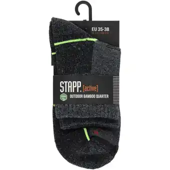 Welkoop STAPP Bamboo Quarter - Wandelsokken - Zwart aanbieding
