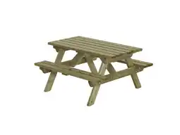 Welkoop Talen - Kinderpicknicktafel - 120X115X64CM aanbieding