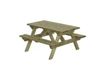 Welkoop Talen - Kinderpicknicktafel - 120X115X64CM aanbieding