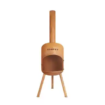 Welkoop Bonfeu Bonbono - Tuinhaard - Roest - 165 x Ø 45cm aanbieding
