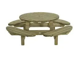 Welkoop Talen Rond - Picknicktafel - Ø 210CM / HOOGTE 76CM aanbieding