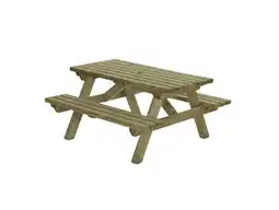 Welkoop Talen - Picknicktafel - 150X150X76CM aanbieding