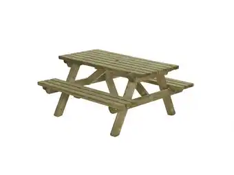 Welkoop Talen - Picknicktafel - 150X150X76CM aanbieding