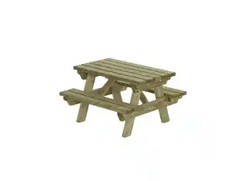 Welkoop Talen - Kinderpicknicktafel - 90X90x55CM aanbieding