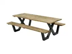 Welkoop Talen Buitenmeubelen Geïmpregneerd - Picknicktafel - Groen - 230x160 cm aanbieding