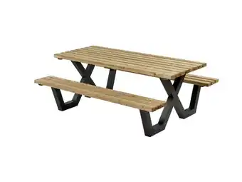 Welkoop Talen Buitenmeubelen Geïmpregneerd - Picknicktafel - Groen - 200x160 cm aanbieding