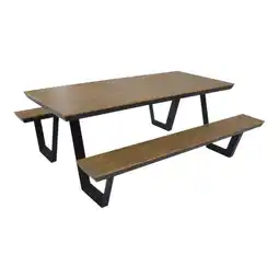 Welkoop Lesli Living Arezzo - Picknickset - Teaklook - 200x89 cm aanbieding