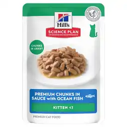 Pets Place Hill's Feline Maaltijdzakjes Kitten - Kattenvoer - Zeevis 85 g aanbieding