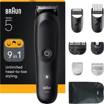 Amazon Braun All-in-One Series 5 AIO5540 – Baardtrimmer, Tondeuse en Lichaamstrimmer in 1 aanbieding