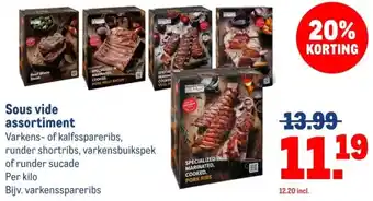 Makro Sous vide assortiment aanbieding