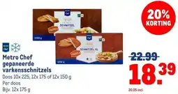 Makro Metro Chef gepaneerde varkensschnitzels aanbieding