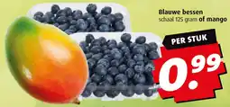 Boni Blauwe bessen of mango aanbieding