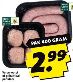 Boni Verse worst of gehaktbal panklaar aanbieding
