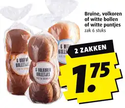 Boni Bruine, volkoren of witte bollen of witte puntjes aanbieding
