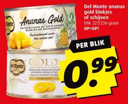 Boni Del Monte ananas gold blokjes of schijven aanbieding