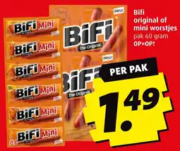 Boni Bifi original of mini worstjes aanbieding