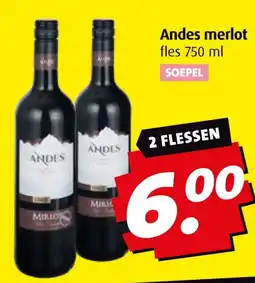 Boni Andes merlot aanbieding