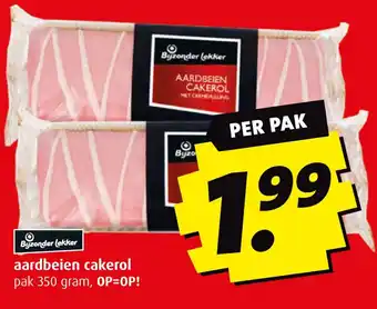 Boni aardbeien cakerol aanbieding