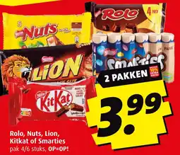 Boni Rolo, Nuts, Lion, Kitkat of Smarties aanbieding