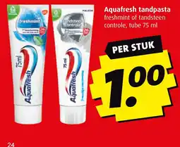 Boni Aquafresh tandpasta aanbieding