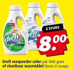 Boni Dreft waspoeder color of vloeibaar wasmiddel aanbieding