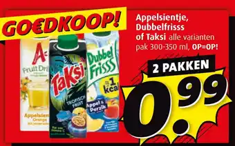 Boni Appelsientje, Dubbelfrisss of Taksi aanbieding