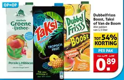 Hoogvliet Dubbelfrisss Boost, Taksi of Van de Boom aanbieding