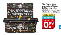Hoogvliet The Flower Farm margarine of koken, bakken en braden aanbieding
