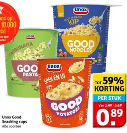 Hoogvliet Unox Good Snacking cups aanbieding