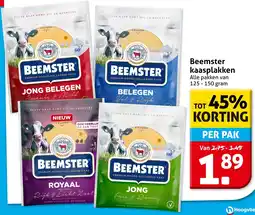 Hoogvliet Beemster kaasplakken aanbieding