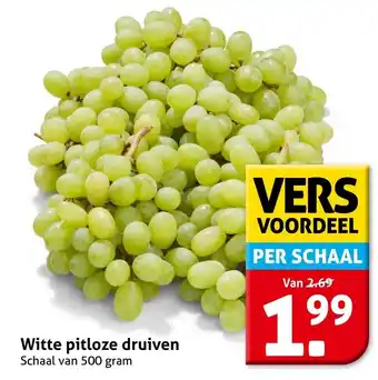 Hoogvliet Witte pitloze druiven aanbieding