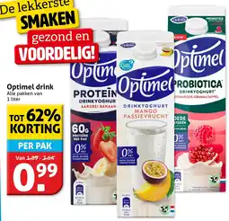Hoogvliet Optimel drink aanbieding
