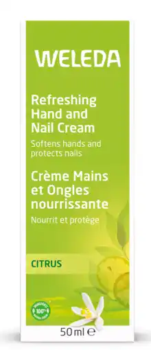 De Online Drogist Weleda Refreshing Hand and Nail Cream Citrus 50ML aanbieding