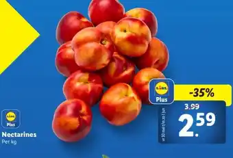 Lidl Nectarines Per kg aanbieding