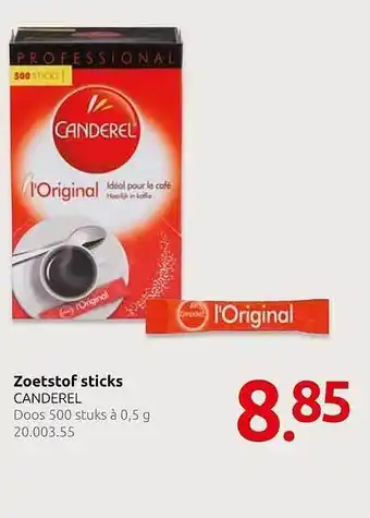 Hocras Zoetstof Sticks Canderel aanbieding