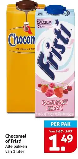 Hoogvliet Chocomel of Fristi aanbieding