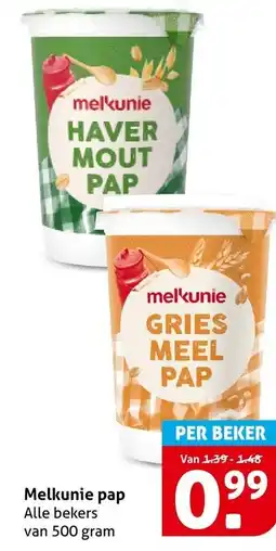 Hoogvliet Melkunie pap aanbieding
