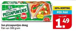 Hoogvliet Jan pizzapuntjes deeg aanbieding