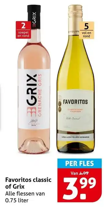 Hoogvliet Favoritos classic of Grix aanbieding