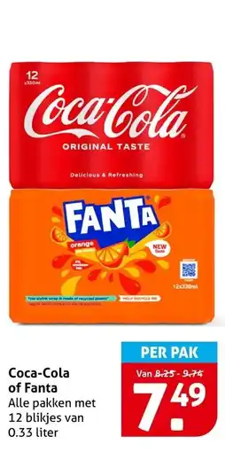 Hoogvliet Coca Cola of Fanta aanbieding