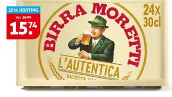 Hoogvliet Birra Moretti aanbieding