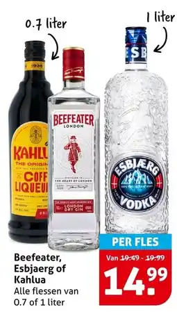 Hoogvliet Beefeater, Esbjaerg of Kahlua aanbieding