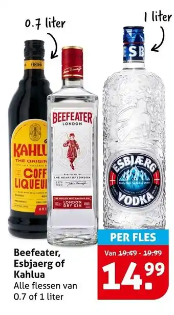 Hoogvliet Beefeater, Esbjaerg of Kahlua aanbieding