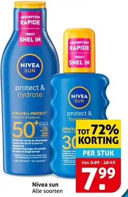 Hoogvliet Nivea sun aanbieding